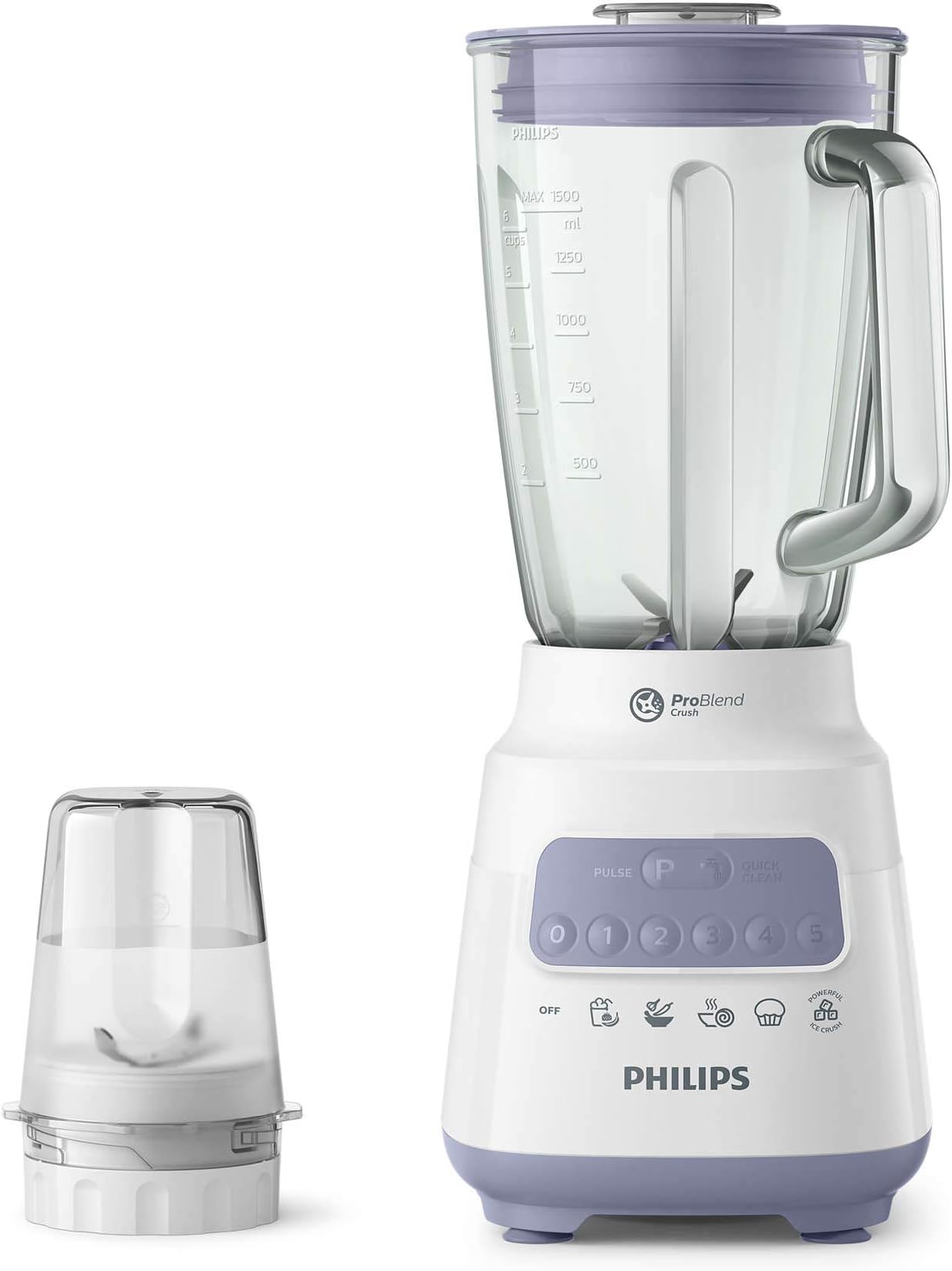 – Philips Series 5000 Blender Core - 700W, 2L Capacity, ProBlend Crush Technology, 5 Speed and Pulse - HR2222/01