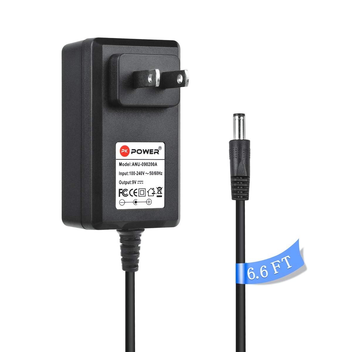 PKPOWER6.6FT Cable AC/DC Adapter for Diamondback Fitness 500SR 500UB 500ER 600EL 600R 700R 700UB Elliptical & APEX-U6, APEX-R8 Stationary Bike 22-09-354 2209354 700U 700U/R 22-07-005 Diamond Back