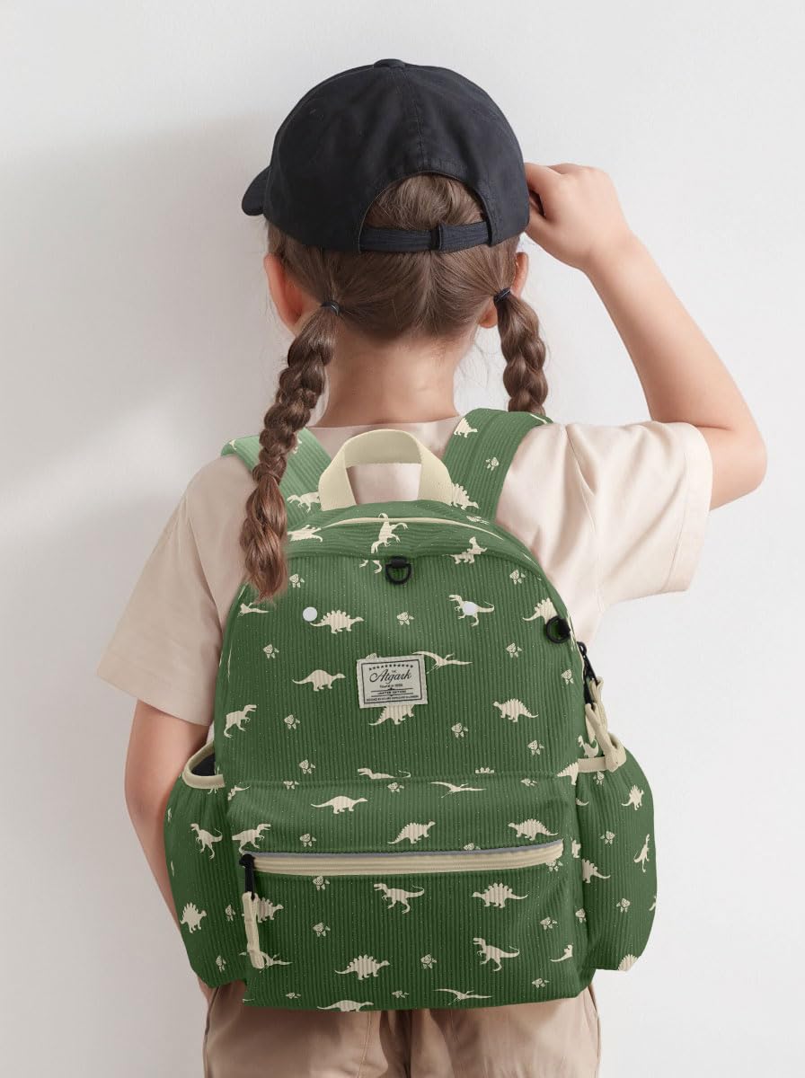 Corduroy Toddler Backpack for Boys 2-5: Kids Preschool Backpacks for Girls -13.5
