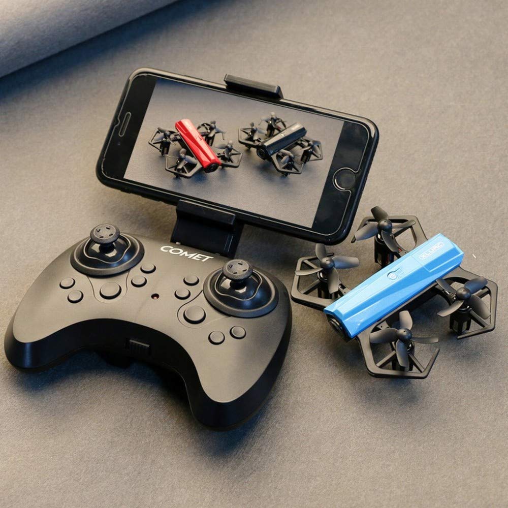 MU Intelligente Seguire Mini Drone Fotografia Aerea Hd Professionale a Lunga Vita Rc Aereo Giocattolo a Quattro Assi Dei Velivoli,Rosso,A