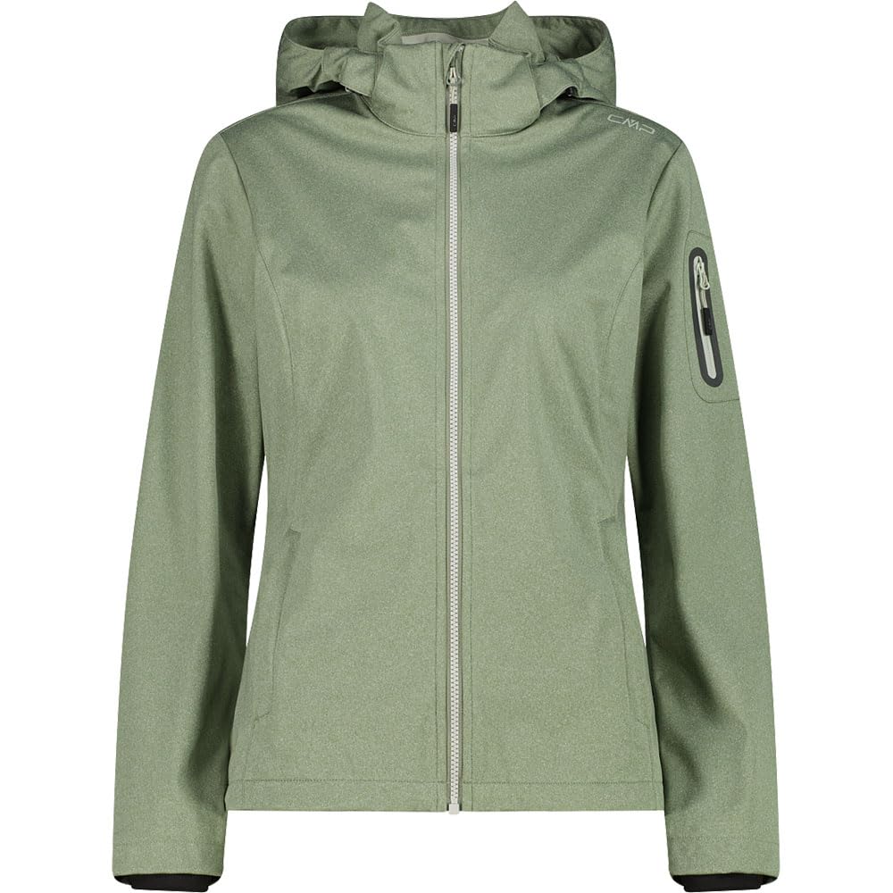 Veste softshell CMP Femme Light Melange avocado en grande taille 4XL