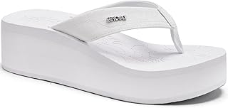 ONCAI Women’s Platform Wedge Flip Flops Trendy Dressy Womans Summer Flatform Sandals with Comfortable Walking Outdoor Rubb... Price In India