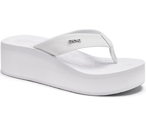 ONCAI Women’s Platform Wedge Flip Flops Trendy Dressy Womans Summer Flatform Chunky Heel Sandals with Comfortable Walking Outdoor Rubber Soles (US Size 5-11)