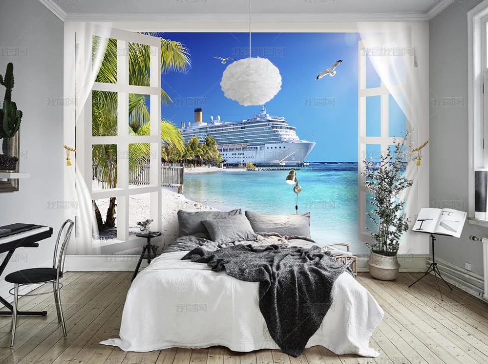 Papier peint panoramique Bali 3D grand format pour décoration de restaurant