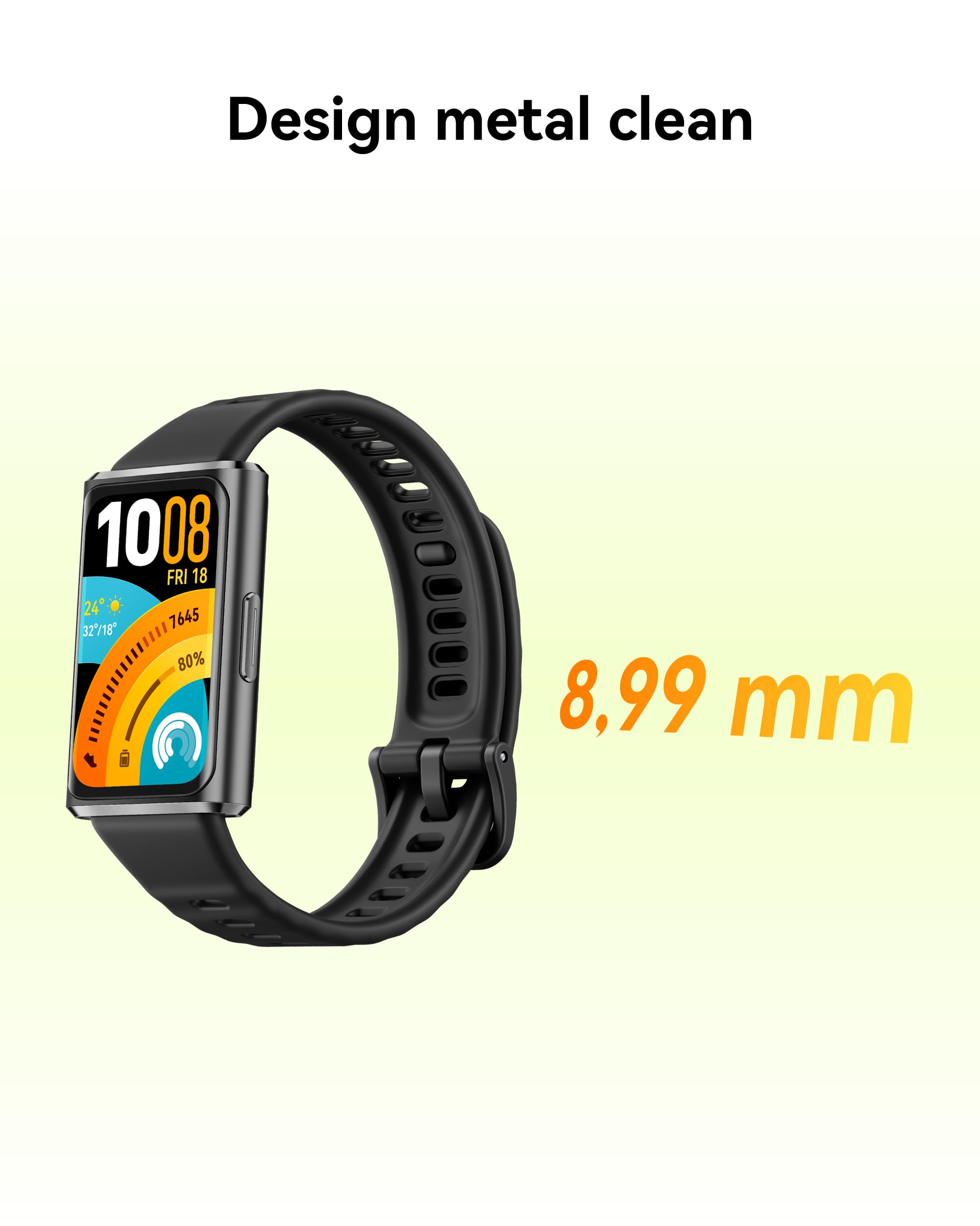 HUAWEI Band 11 Pro Smart Watch, Tracker di Fitness con Precisione GNSS Indipendente, AMOLED da 1.62" ad Alta Luminosità, HRV del Sonno Medio, Tracker di Fitness per il Benessere Emotivo, 5ATM, Nero