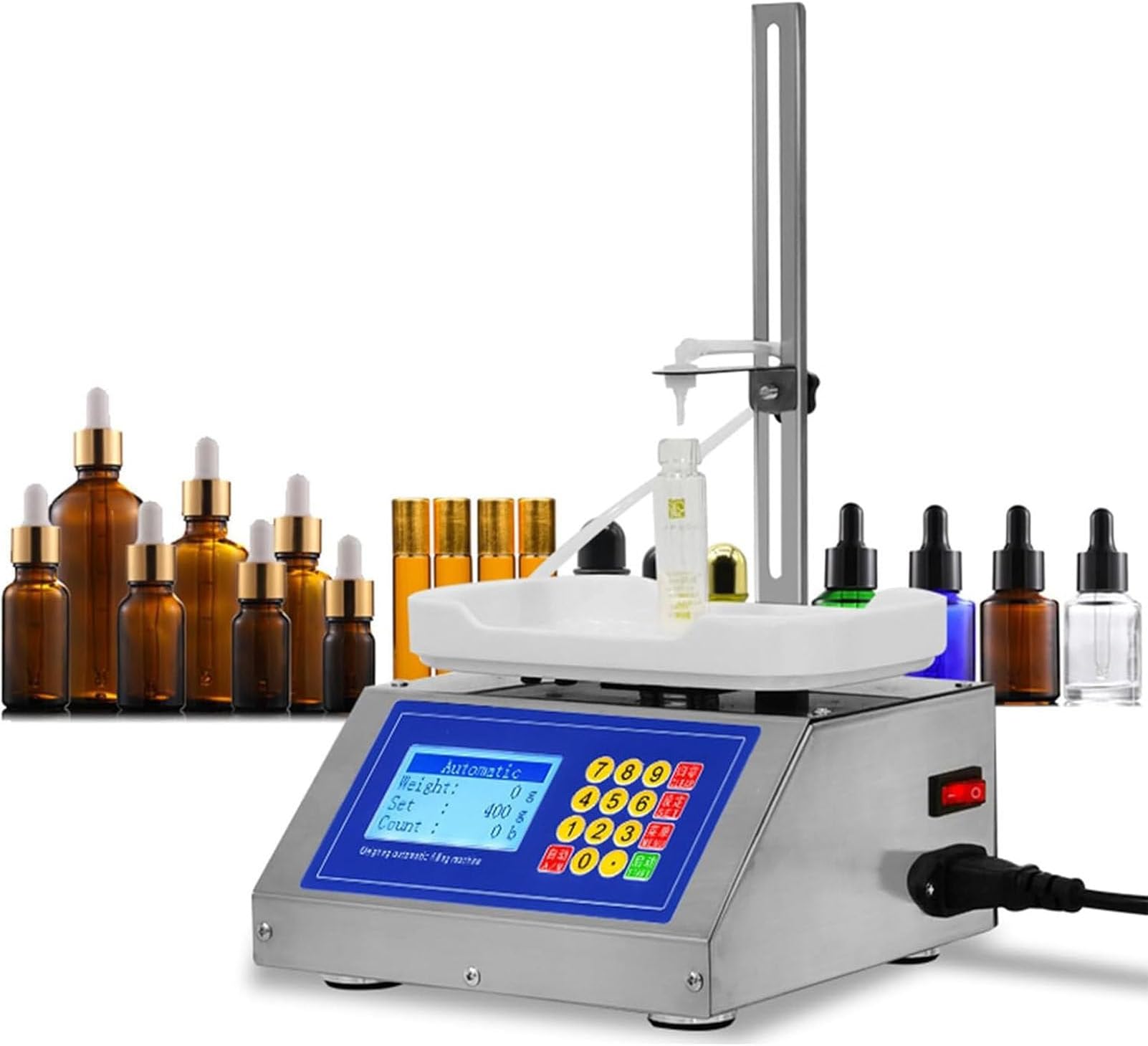 Liquid Filling Machine, Automatic Diaphragm Pump Weighing Filling Machine, Electric Digital Scale Bottling Machine for filling spirits, beverages, soy sauce, vinegar 3500