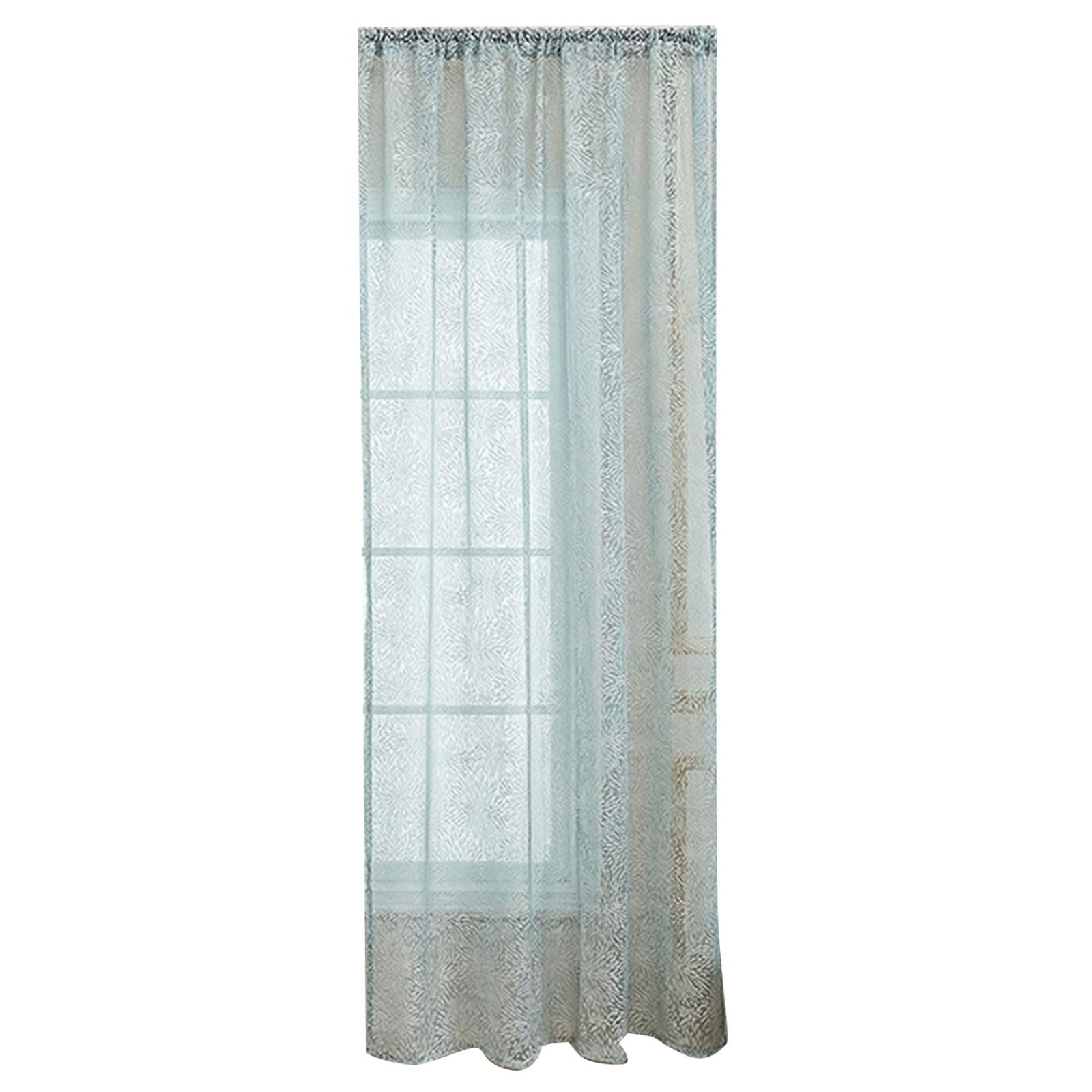 Jazuaiao Any Season Sheer Window Curtain Providing Continuous Natural Light with Enhances Privacy for Home Decoration Easy Install Curtains