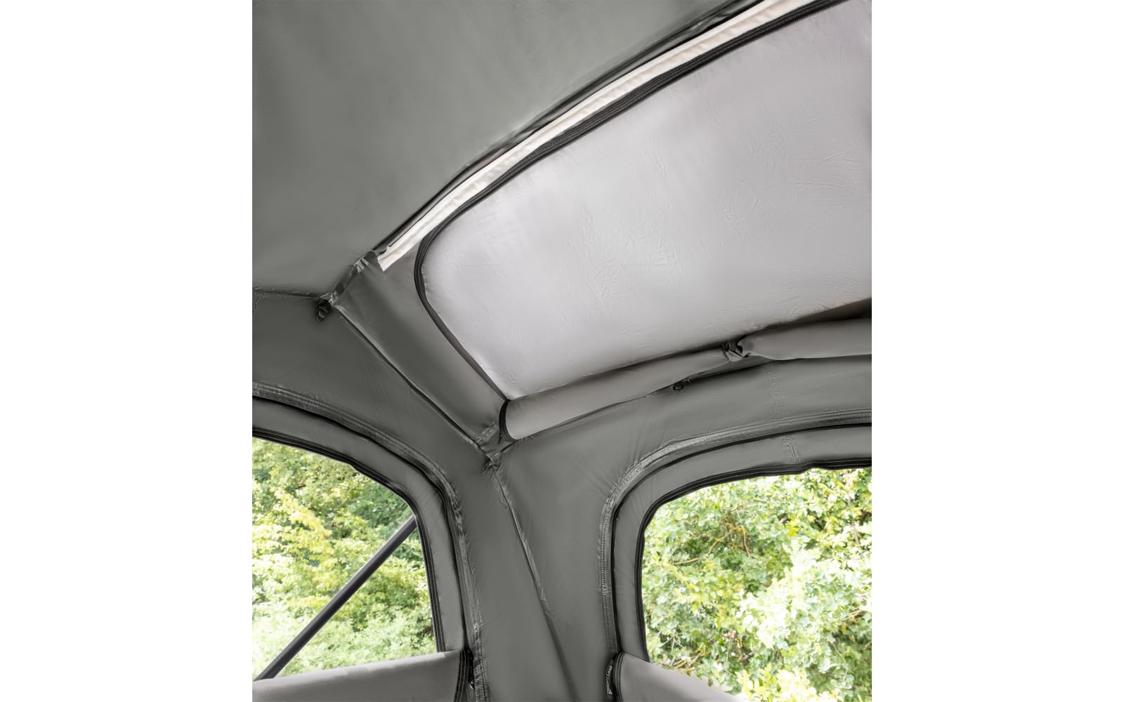 BERGER CampLodge Dachzelt für 2 Personen | Camping Autodachzelt mit LED-Lichtern | Autocamping Zeltdachbox wasserdicht geeignet für alle Jahreszeiten