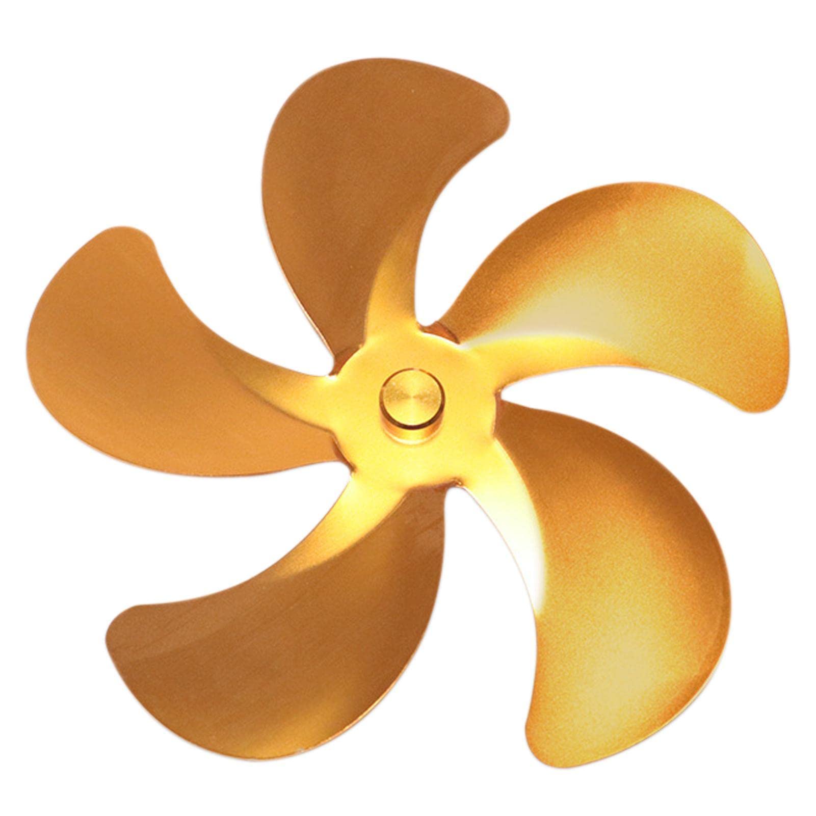 Joyivike Estufa Alimentado por Calor, Ventilador para Estufa Leña, 5 Cuchillas Cocina, Funcionamiento Silencioso, para Leña/Quemador Leña/Chimenea