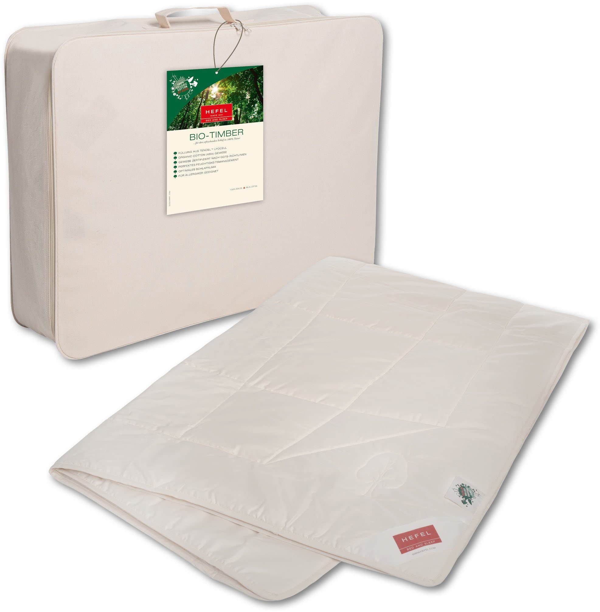Hefel Bio Timber Sommerdecke Tencel Bettdecke 140 g/m² 135 x 200 cm