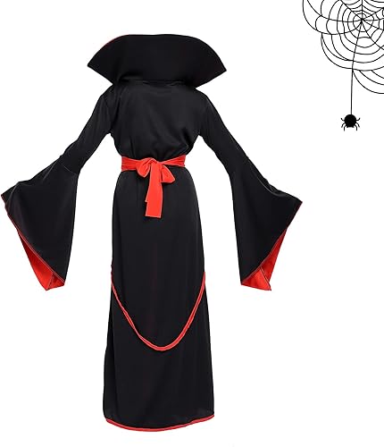 Vista 3 de Royal Vampire Costume for Girls Halloween Gothic Vampiress Role Play Cosplay Dress Up