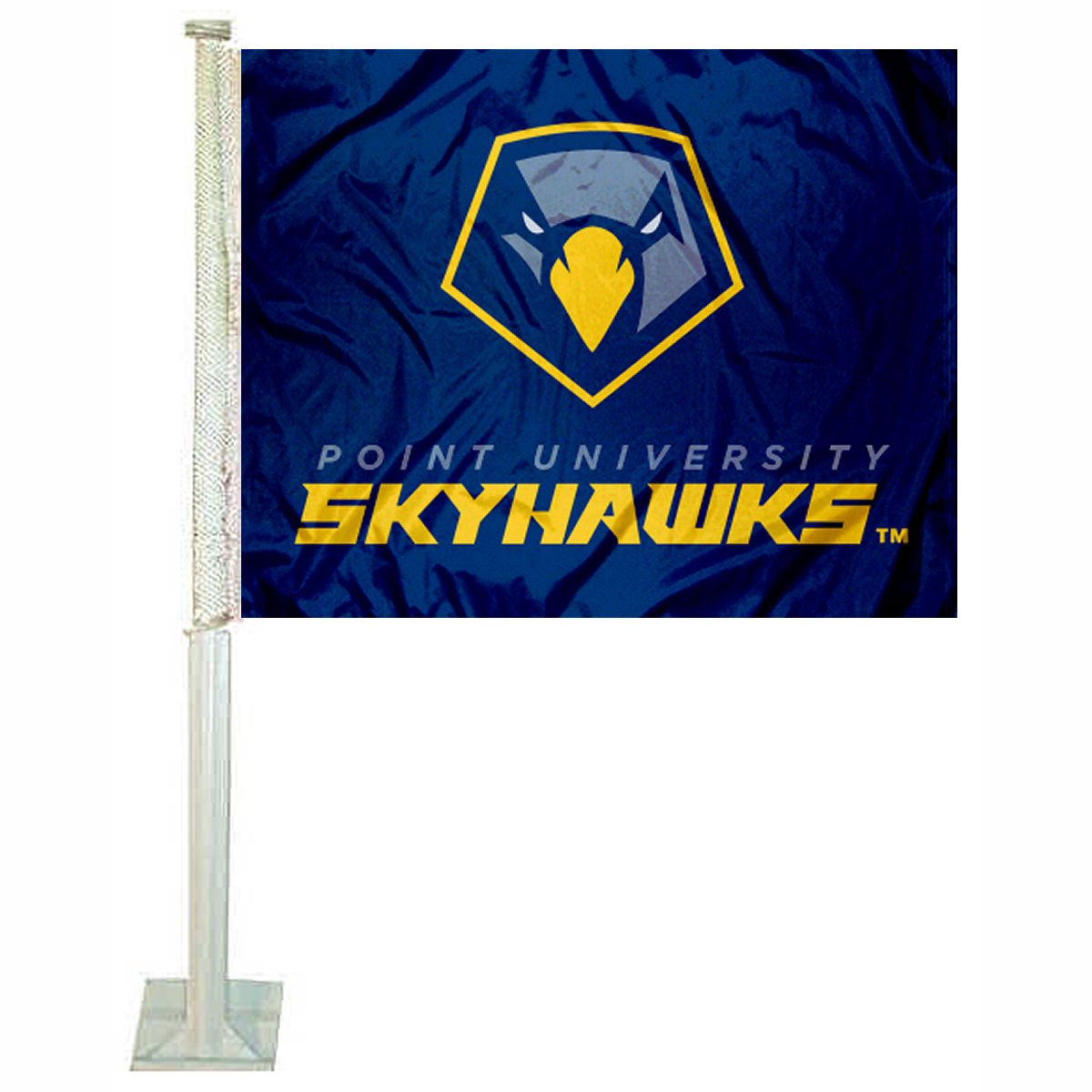 College Flags & Banners Co. Point University Skyhawks Car Flag