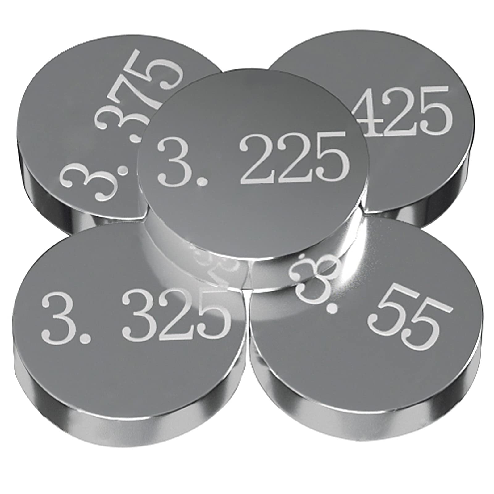 Road Passion 9.48mm Ventil Shim Ventileinstellplättchen Kit 46 pcs für Kawasaki GPZ1100/ABS 1995-1996 KFX400 2003-2006 KFX450R 2008-2011 KLX400R 2003 KLX450R 2008-2009 KX450F 2006-2012