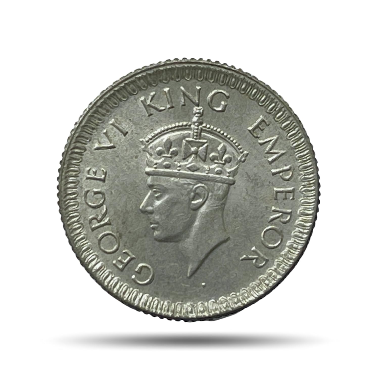 COINIACS Silver Rare Heritage Coin of 1/4 Rupee George VI King Emperor (1940-45) British India Historic Old Collectible Coin for Collection and Premium Gifting-picture-22