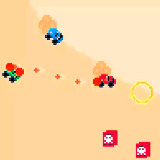 Pixel Rally Game Fury 9 Rally 2 Pixel Car Racer Dune Speed Drive Shooter Game Offline ...