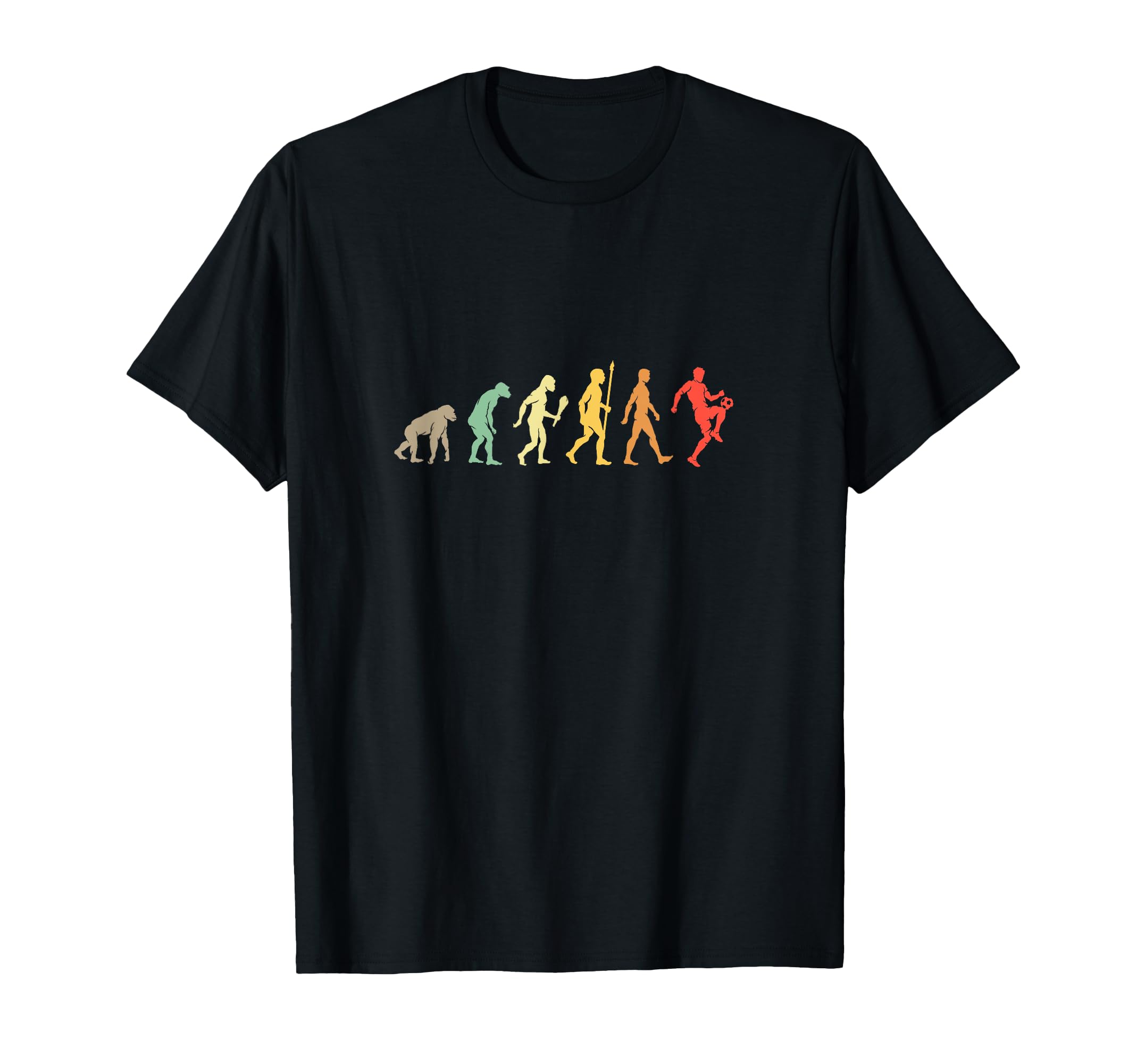 Funny Football Evolution Gift Vintage Soccer Player T-Shirt