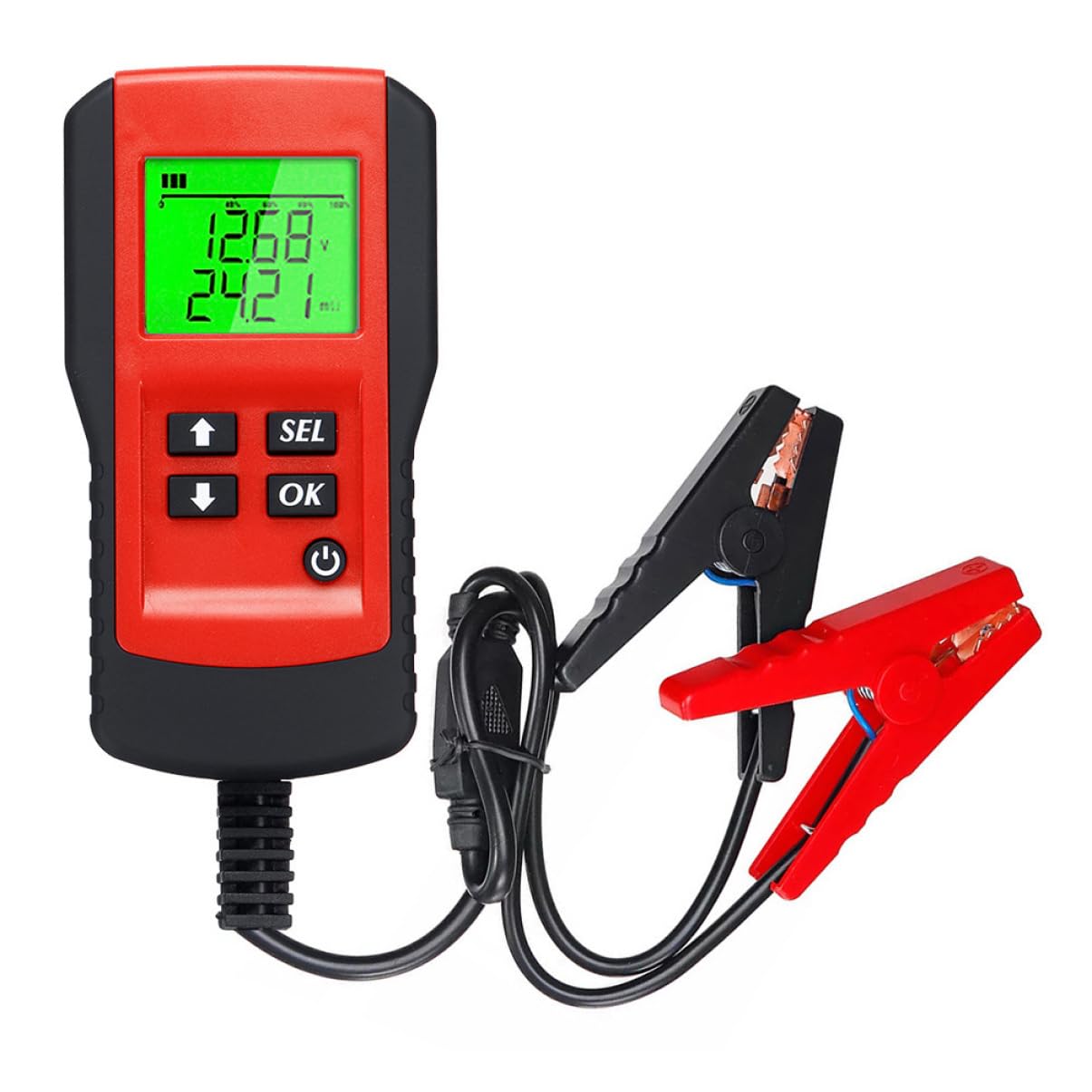Sosoport Tester Per Batteria Auto Digitale Display Lcd Analizzatore Di Batterie 12v Strumento Di Per Batterie Auto Uso Professionale e Veicoli Elettrici