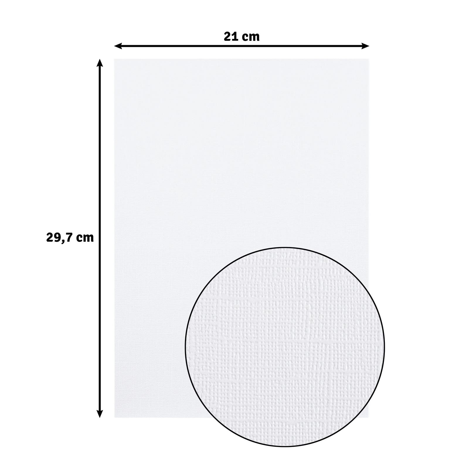 Florence Szorstki biały karton A4-10 arkuszy – 216 g/m² – papier do scrapbookingu, kartek, perforacji i ślubnych