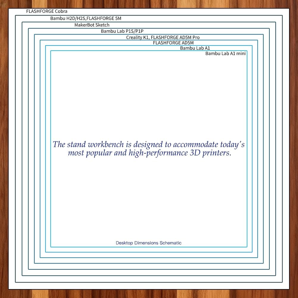 PT2 Ultimate Large 3D Printer Storage Solution, Heavy-Duty 3-Tier Stand & Filament Organizer Rack for Biggest Printers on Wheels
