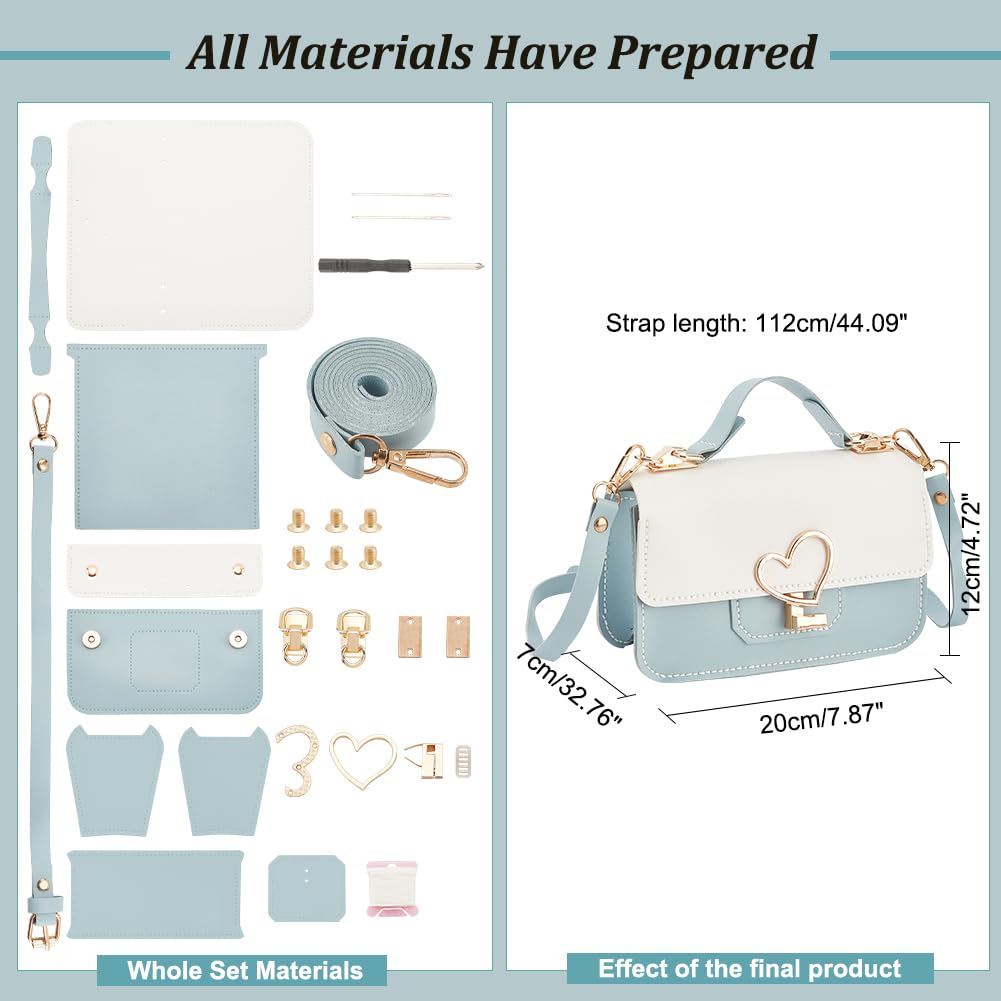 DIY Crossbody Bag Kit - Handmade Leather Purse Making -2 DIY Crossbody Bag Kit - Handmade Leather Purse Making -2