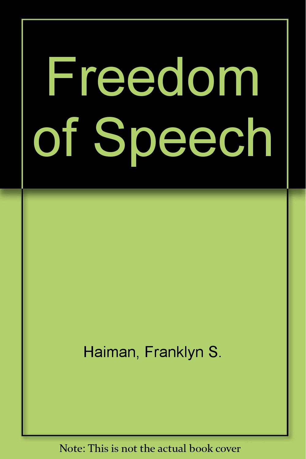 Buy Freedom of Speech — BookShops.in