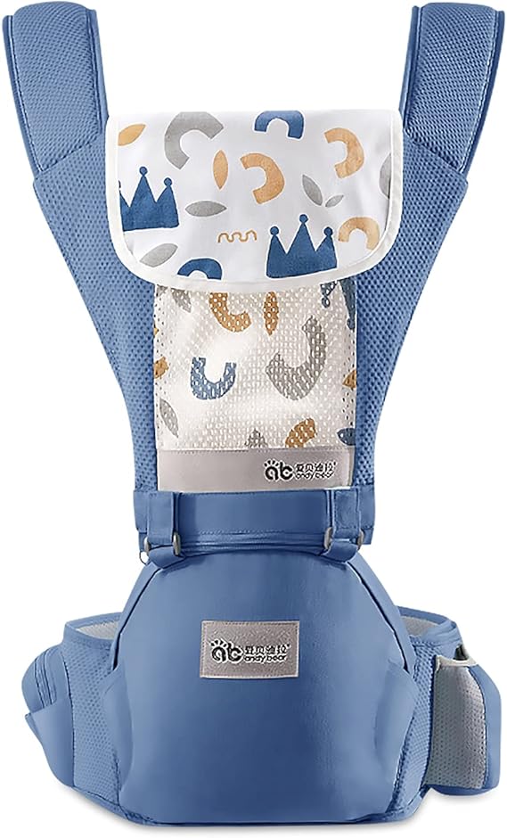 SONARIN Baby Carrier Ergonomic with Hip Seat,Pure Cotton Lightweight