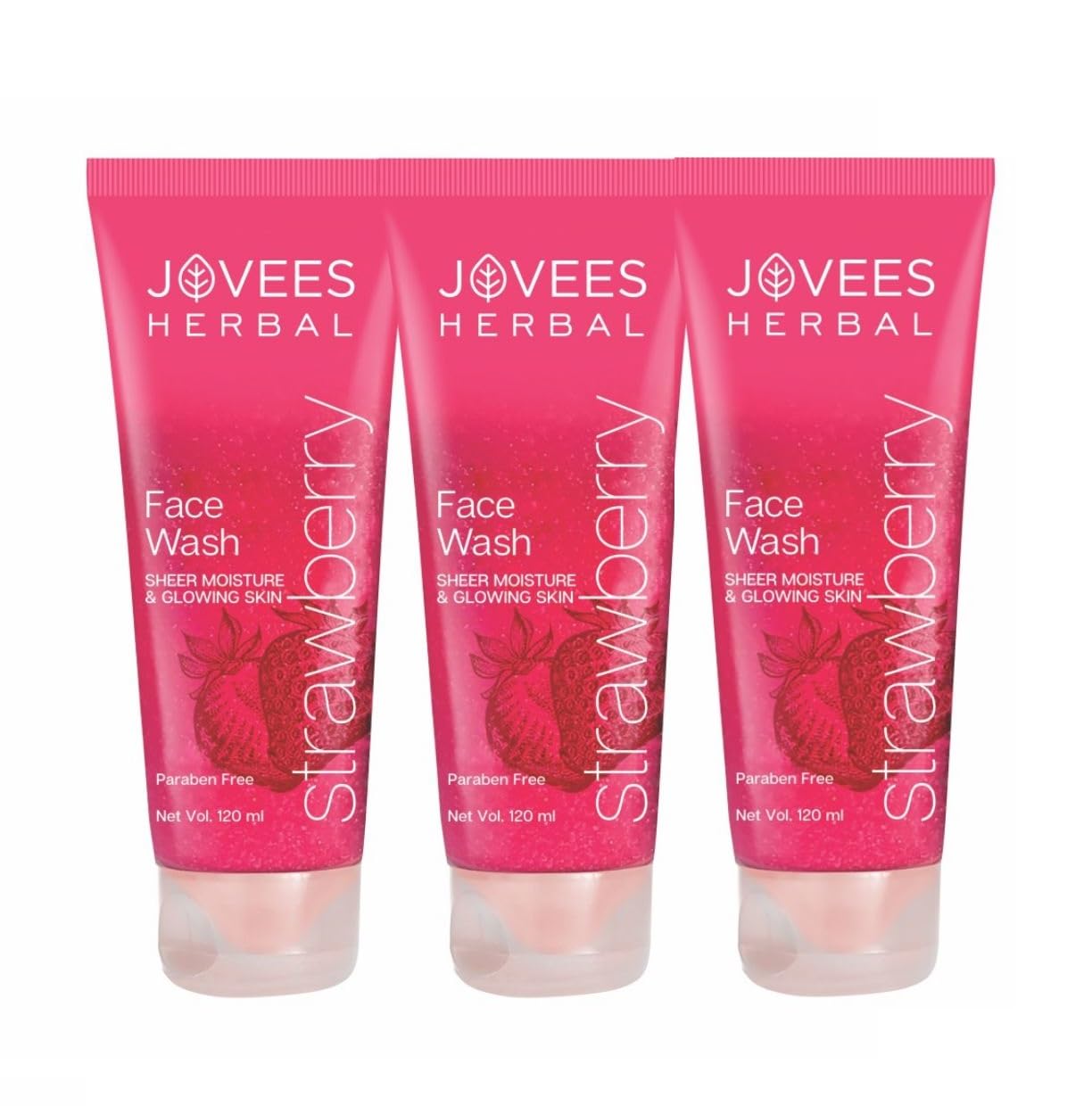 Jovees Herbal Strawberry Face Wash with Strawberry Extracts For Normal to Dry Skin For Women