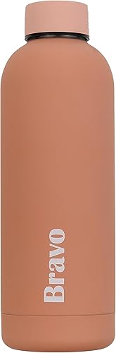 BRAVO Botella de agua de acero inoxidable mantente hidratado con estilo y sostenibilidad. Termos aislados al vacío de doble pared, a prueba de disponible en Yaxa Venezuela