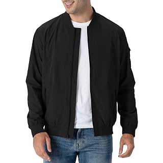 Rdruko Jaqueta Bomber Masculina Leve Casual Corta-vento