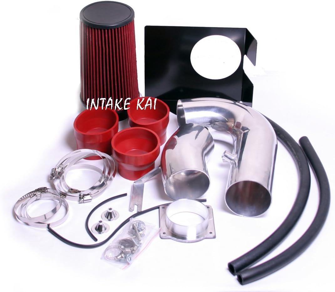 INTAKEKAI Performance Air Intake (Compatible with 1997-2003 Ford F-150 Expedition / 1997-1999 F-250 4.6 4.6L 5.4 5.4L V8 MODELS) (BLACK)