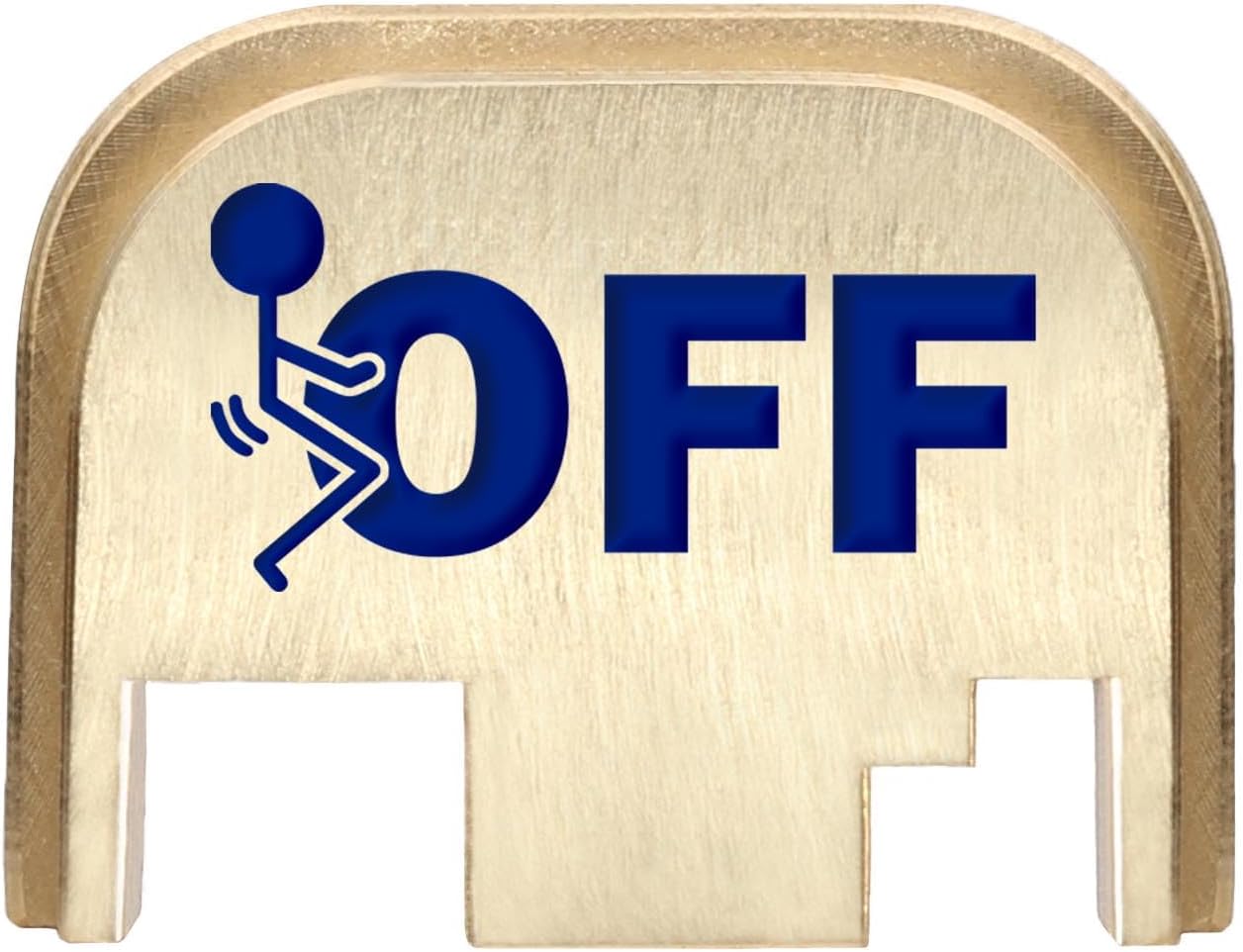 NDZ Performance Rear Slide Cover Back Plate for Gen 1-4 Glock 17 19, 9mm .40 .357 .45, Custom Laser Engraved Images on Brass, Made in the USA - Choose Image & Engraving Color