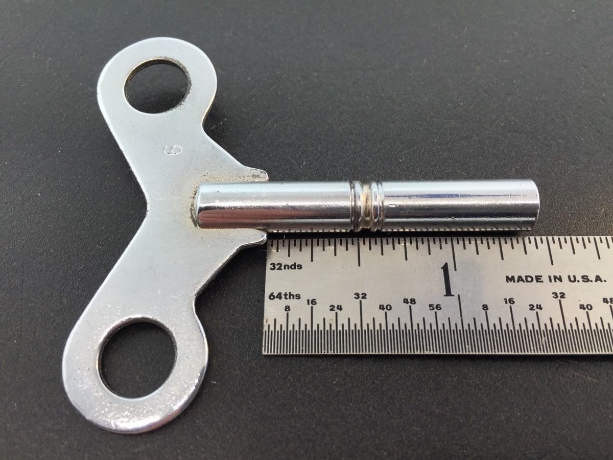 Replacement Part for Clock Keys Set of 10 Steel N6 English Size 3.6 mm or .142 in. DIY Clock Assembly Kit – Build Repair with Durable Parts and Precision Tools