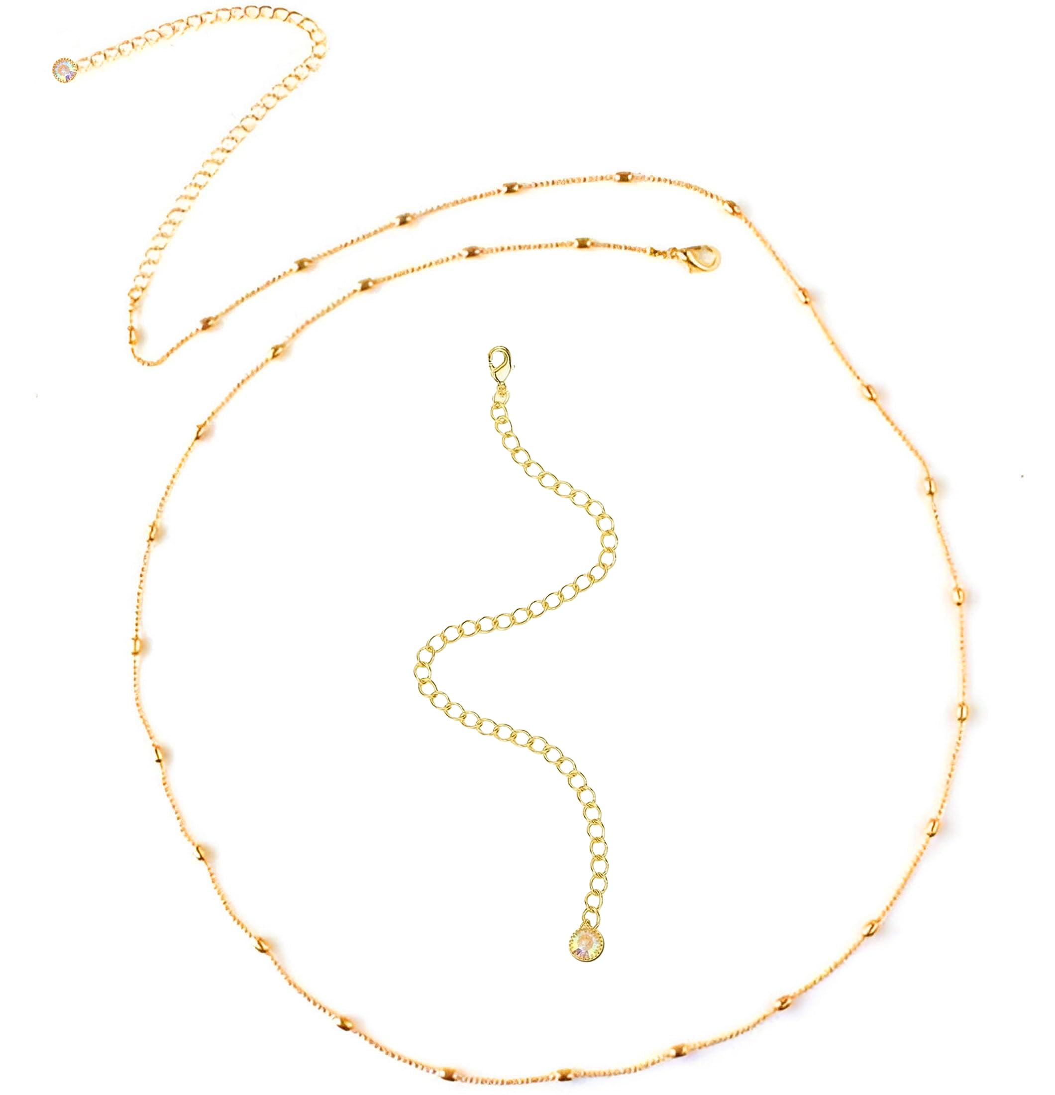 VAMA Adjustable Golden Kamarband Waist Hip Belly Body Beads Chains Kamar karddhani Kamar bandh Saree Vaddanam for Girls & Women (B0D1KST566) Amazon Price History, Amazon Price Tracker