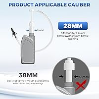 Vista 4 de Bomba de líquido para botellas estándar de cuarto de galón - 10cc por carrera de bomba, bomba de líquido de transmisión con adaptador de tercera