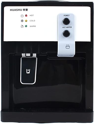 Miniatura 6 de YIPONYT Top Loading Dispensador de agua para encimera, dispensador de agua fría caliente de 5 galones, 3 ajustes de temperatura, dispensador de