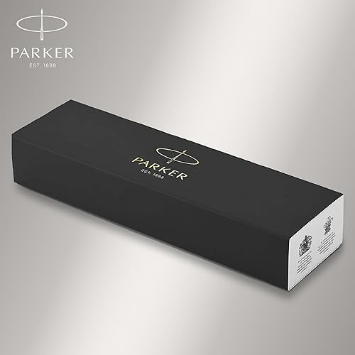 Vista 49 de Parker IM Bolígrafo Negro mate con borde negro Punta media con recarga de tinta azul Caja de regalo