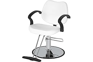 PayLessHere White Salon Chair: Comfort and Versatility for Hair Stylists