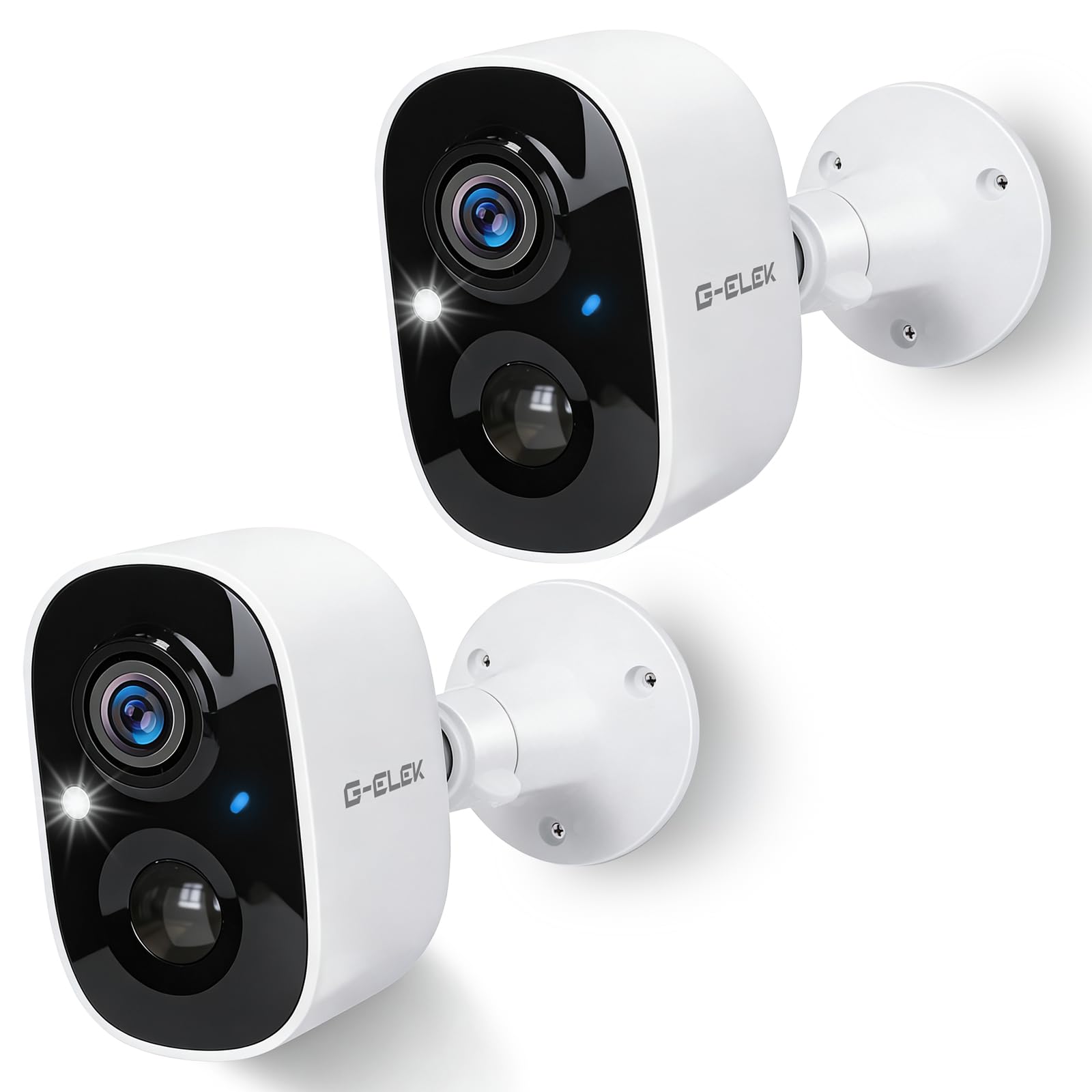 G-ELEK Telecamere Senza Fili da Esterno,Videocamera Sorveglianza Esterno WiFi con Colore Visione Notturna • Audio a 2 Vie • 2K 3MP • Movimento PIR • Sirena • Intelligente AI • Impermeabile IP65