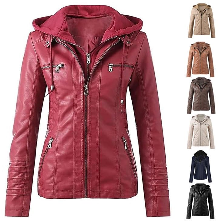 Veste d'hiver for femme en similicuir : protégez-vous du vent avec style ce blouson