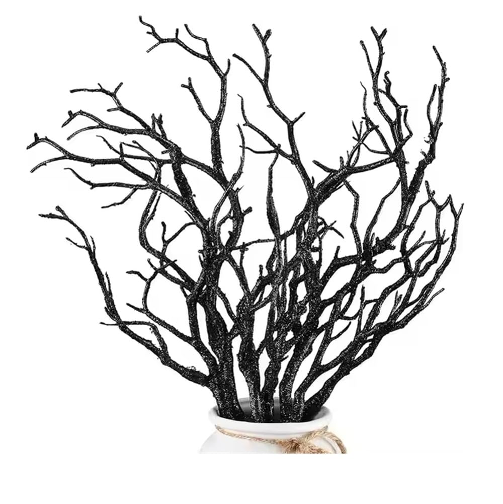 SPHINX Artificial Branches for Vase Filler–Twisted Willow, Coral, Manzanita Style Decorative Stems for Home Decor, DIY Craft, Wedding Centerpieces, Aquarium Plants, Dried Look Twig Decor (3, Green)