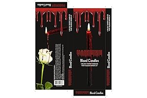 Vrinda® 10 Inch Taper Candle That Bleeds, (Variant: Set of 4)