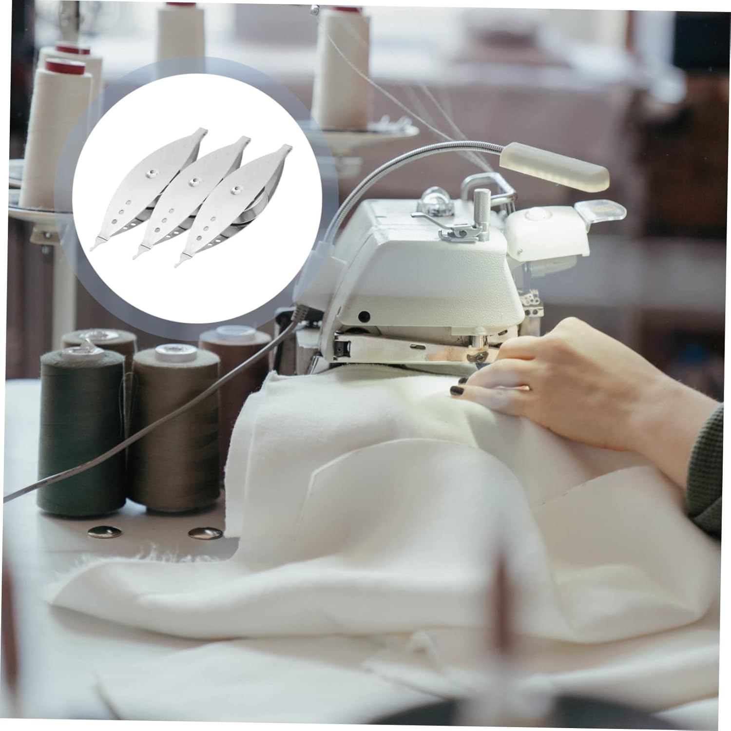 Operitacx 12pcs Wire Core Tatting Shuttle Knitting Tools Smooth Sewing Accessories for Comfortable Weaving and Crafting High Strength and Break Resistance