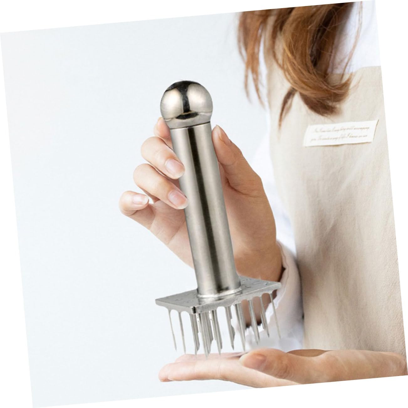 SECFOU Meat Tenderizer Machine 28-pin Hammer for Beef Chicken Steak Barbecue Ergonomic Handle Stainless Steel Easy to Use