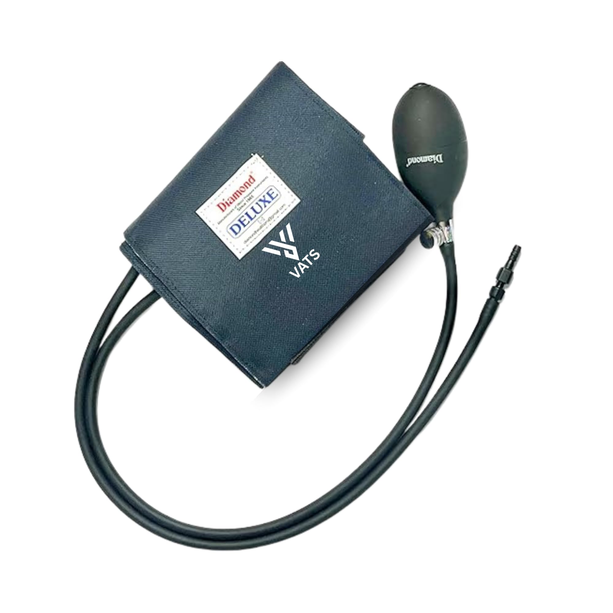 Original Diamond Deluxe BP Cuff with Bladder, Bulb, & Valve - BP Monitor Cuff for Diamond & Other Brands - BP Cuff For Aneroid/Mercurial Sphygmomanometer