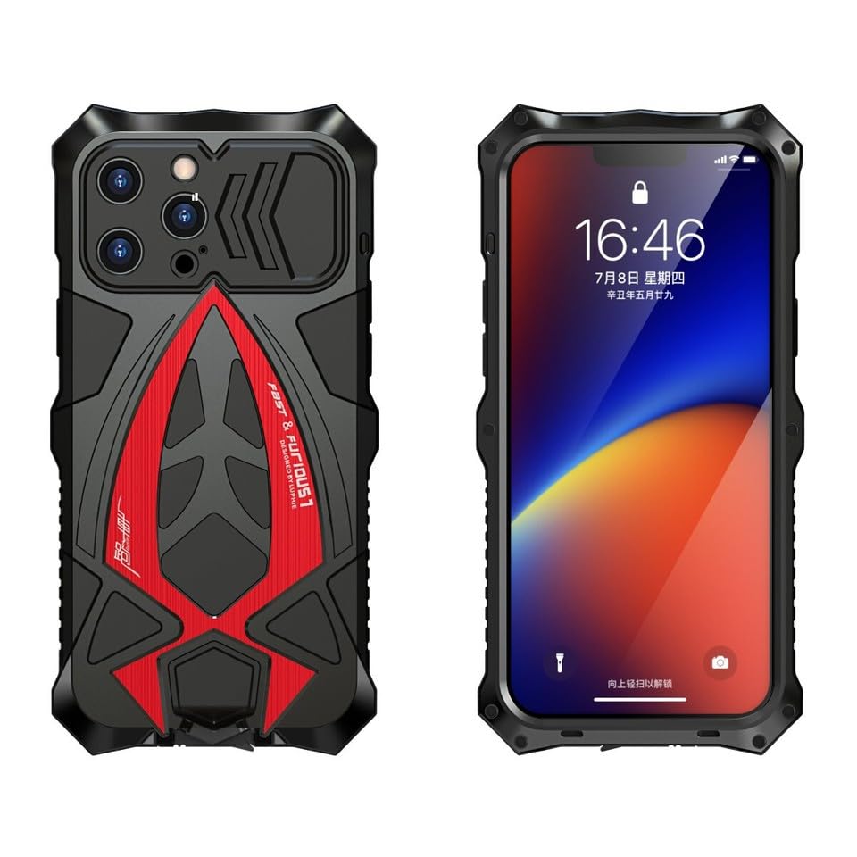 Coque iPhone 15 Pro Max antichoc métal et silicone pour éviter les fissures