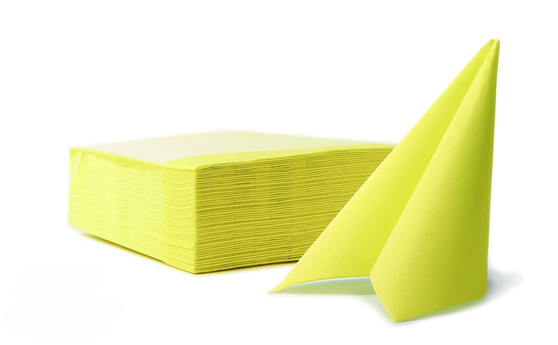 VelaHub Soft Point 50 Disposable Napkin 38 x 38 cm 1/4 Fold Lime