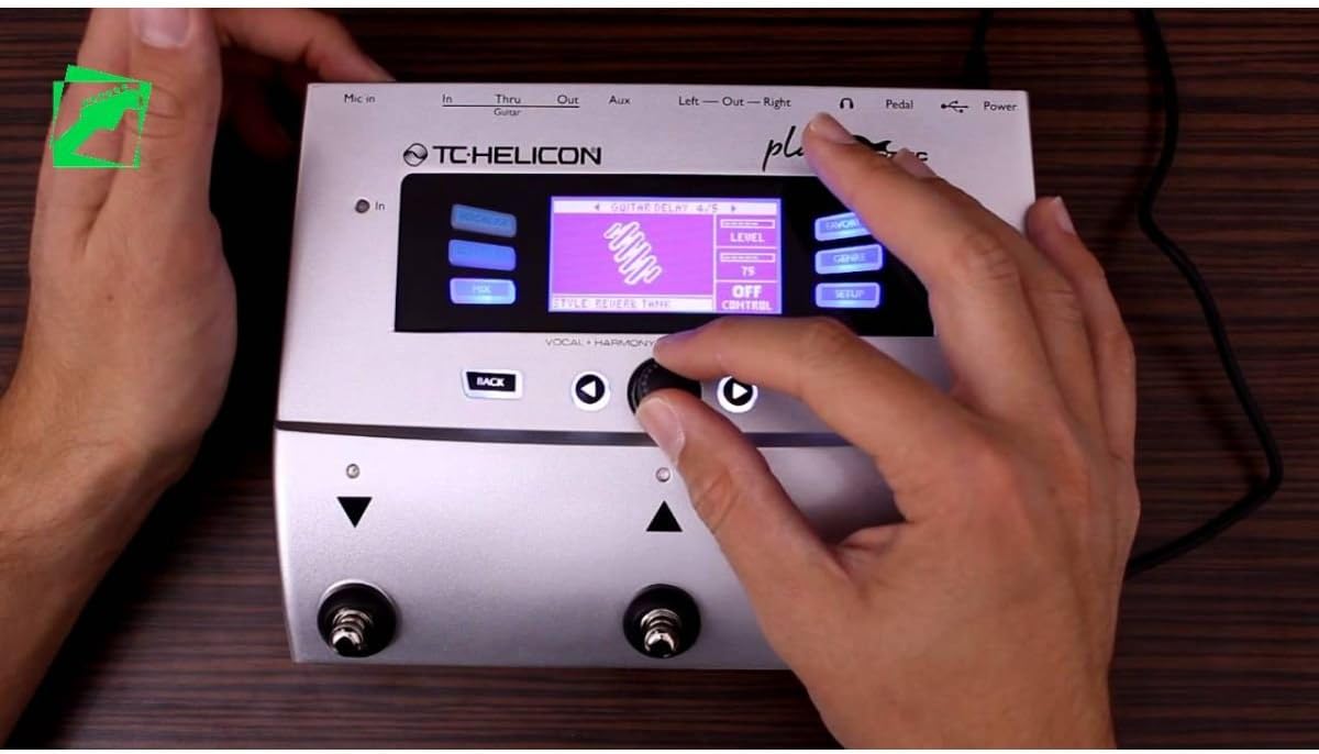 TC Helicon Play Electric user interface with display and controls
