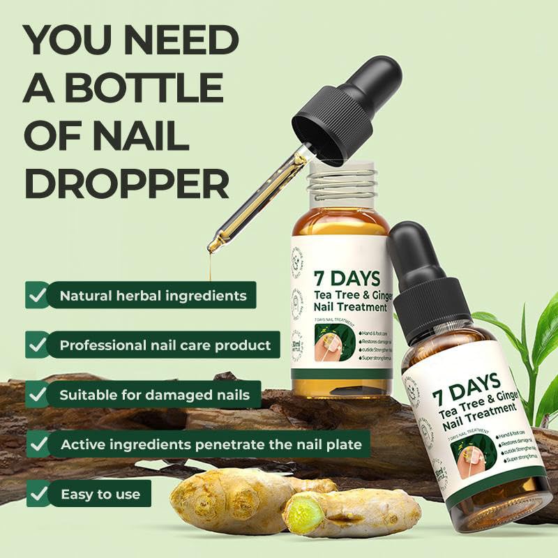 2Pcs 7 days Nail Treatment,Nail Serum & Cuticle Care Oil, Ginger Care Oil, Strengthening & Hydrating Dry Brittle Nails - Image 5