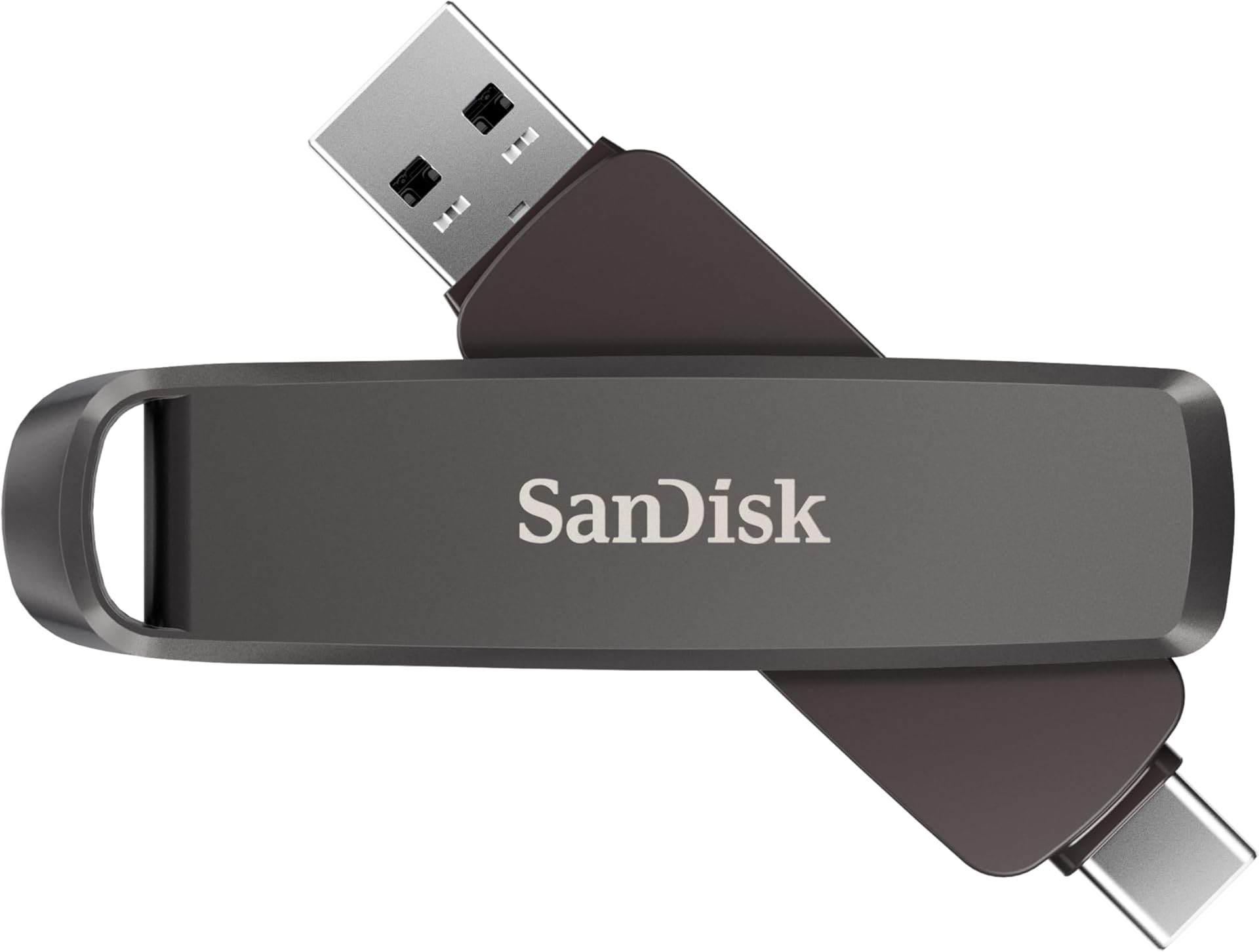SanDisk Extreme PRO DUAL Drive 2TB (USB Type-A & Type-C Connectors, High Performance Flash Drive, Read speeds up to 1000 MB/s, Data Encryption, Automatic backup, file management, Metal Design) Black