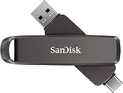 SANDISK Drive duplo Extreme PRO de 256 GB - até 1.000 MB/s, USB Tipo-C e USB tipo A, pen drive de alto desempenho - SDDDE1-256G-G46